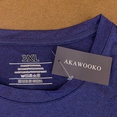 Akawooko Mens Size 3XL Purple Short Sleeve Crew Neck Performance Tee NWT