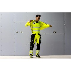 DX413 Men’s DX4 Hi Vis Safety T-Shirt – Short Sleeve Reflective Slim Fit Desi…