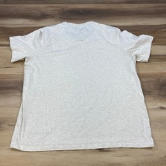 Tahari Pocket T-Shirt Mens XL Minimalist Cotton Blend Regular Fit Heather beige