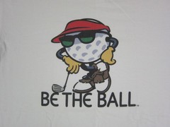 Vintage Caddyshack Shirt Mens Large L White Be The Ball Golf 90s Murray Bros