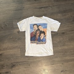 Half Baked Universal Studios Movie Graphic Tee White Crew Neck Size S