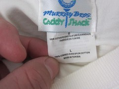 Vintage Caddyshack Shirt Mens Large L White Be The Ball Golf 90s Murray Bros
