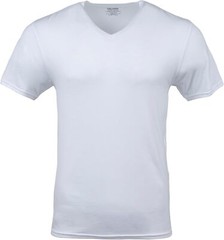 Men’s V-Neck T-Shirts 3-Pack Soft Breathable Cotton Tag-Free Moisture Wicking