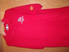 Corvette club Marion county FL 05 Silver Springs 2 Button casual shirt red L