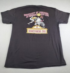 ULM Homecoming 2011 Shirt Mens M Black Uni Louisiana Monroe Circus 80 Years