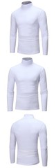 Men’s Long Sleeve Mock Neck Base Layer Shirts Winter Thermal Tops Undershirt