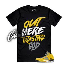 5 Tokyo Yellow Black White T Shirt Match TG