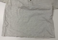 Vintage 90s Ribbed Henley Shirt Men XL Boxy Minimalist Casual Outdoors Midweight