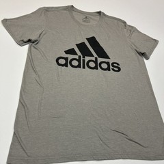 Adidas Shirt Mens Size Large Go To Performance Tee Gray Logo Activwear