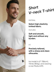 Mens Muscle Slim T Shirts Texture V Neck Longline Henley Gym Workout Athletic Te