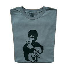 Bruce Lee T-Shirt 100% Ringspun Cotton NEW Charcoal Mens Unisex Fit Size S-XL