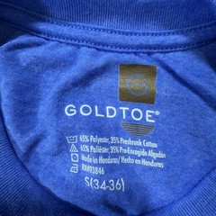 GOLD TOE Blue Jersey T-Shirt Men’s Size S Short Sleeve