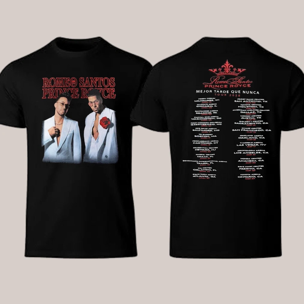 Romeo Santos X Prince Royce Mejor Tour 2026 Unisex T-Shirt