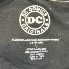 DC Comics Aquaman Graphic T Shirt Mens Large Black Superhero Comic Tee NWT
