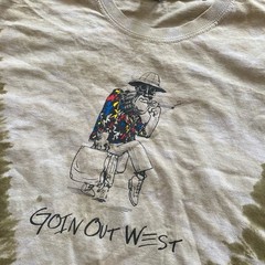 Fear and Loathing Goin Out West Tie-Dyed T-Shirt LARGE