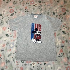 Vintage 2004 Disney Mickey Mouse T-Shirt XS Patriotic Americana 4th of July Y2K