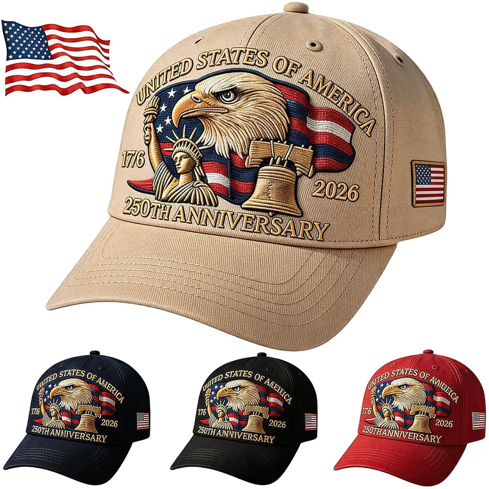 250th Anniversary USA Hat Adjustable United States 250th Anniversary Hat Ret…