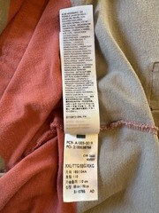 Vintage Levi’s XXL T-Shirt Wide Striped Cotton Tee Brick Red & Gray Relaxed Fit