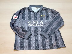 Oma Design Studio Unisex Adults’ Long Sleeve Soccer Jersey Black, Size XL NWOT