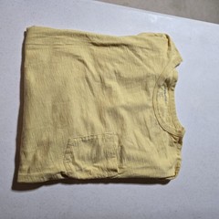 Claiborne Mens Pocket Tee Shirt 2XLT Yellow Nice Shirt !