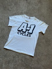 VTG 90’s A-1 Cycles Motorcycle/ Biker White Tee