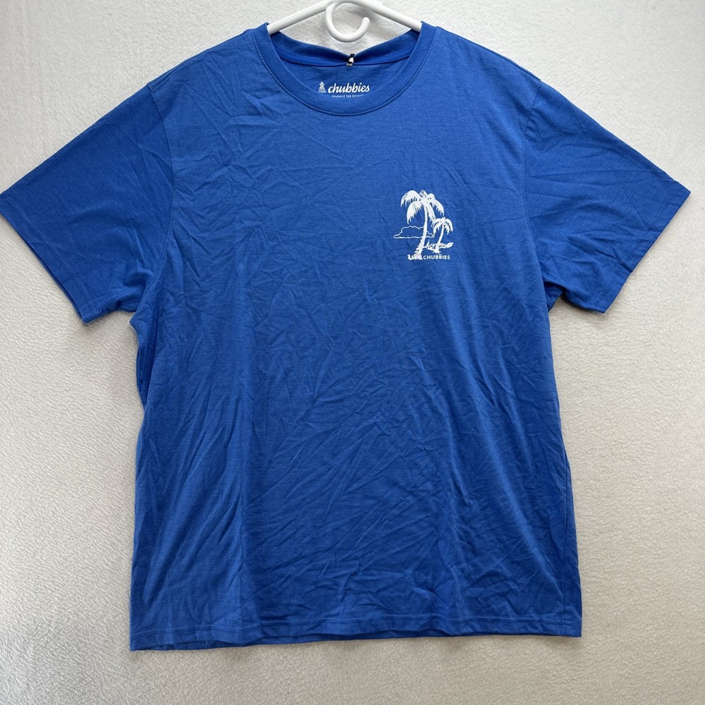 Chubbies The Weekend Has Arrived Short Sleeve Blue T-Shirt Men’s XL NWT