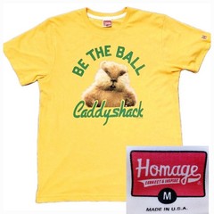 Homage Caddyshack Gofer Retro Single-Stitch Yellow Medium T-Shirt~Made In USA