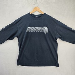Vintage Dumont Sand Demon Long Sleeve Shirt XL Dune Or Die Skull Flames Y2K