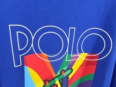 Polo Ralph Lauren Big & Tall Men’s Blue Graphic Sz 2XB POLO Logo Crew-Neck Shirt