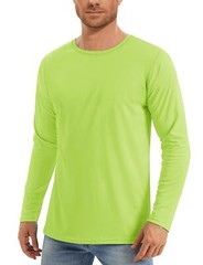 UPF50+ Men’s Long Sleeve T-Shirt Skin Protection Quick Dry Performance Fishing T