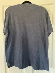 Mens Pregnancy T-Shirt SZ XL Leveling Up To Dad Graphic Announcement Gift Gray