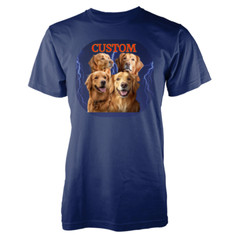 Custom Vintage Bootleg Pet Shirt Pet Photo + Name Custom Dog Portrait Adult Gift
