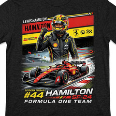 LEWIS HAMILTON F1 CUSTOM DESIGN – T-Shirt Size S-5XL