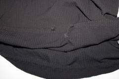 KITH Mens XL Seersucker Ribbed Fabric Lightweight T Shirt Drawstring Waist Black