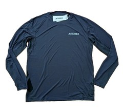 Adidas Terrex XPR LS Climacool Trail Running Shirt 2XL Carbon JL6343 New NWT $65