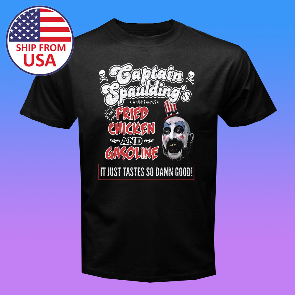 CAPTAIN SPAULDING Gasoline Men’s Black T-Shirt Size S-5XL