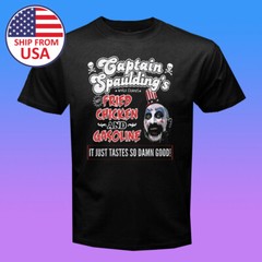 CAPTAIN SPAULDING Gasoline Men’s Black T-Shirt Size S-5XL