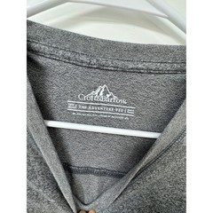 Croft & Barrow Mens XL T-Shirt Lot 2 Black Ribbed Easy Care Grey Adventure Tee