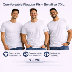 BILLIONHATS 6 Pack Men’s Bulk Big Tall Short Sleeve Cotton Lightweight T-Shirt