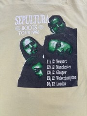 Vintage 1996 Sepultura Roots Tour Shirt Size Large Thrash Metal