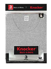 3pk Mens Multi-Colors Black Grey Wife Beater A-Shirts Tank Tops Knocker 3XL