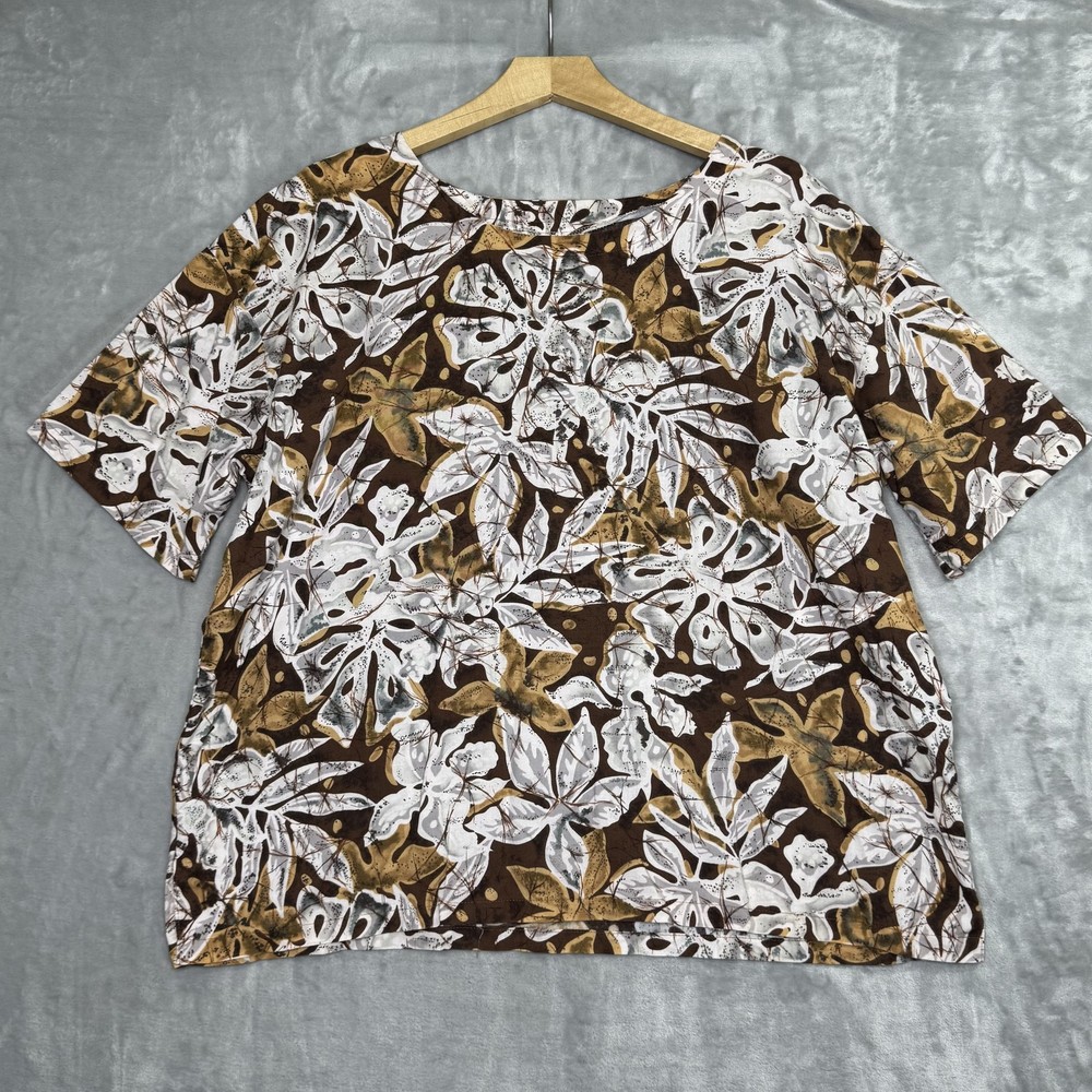 Hilo Hattie Shirt Mens XL Hawaiian Floral Print Made in Hawaii Casual Aloha Top