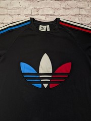Adidas Originals T-Shirt L Adicolor Tricolor Trefoil Embroidered