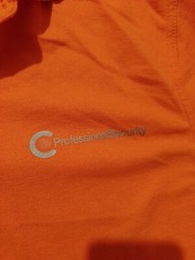 Men’s T Shirt Uneek Size S Short Sleeves Orange 24955