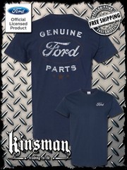 Ford Genuine Parts Retro / Vintage Logo T-Shirt -Mustang F-150 Official Licensed