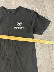 Ariat Black men’s Logo Knit Short Sleeve Crew Neck T-Shirt Small Western