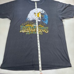 VTG Harley Davidson Righteous Ruler Eagle Graphic T-Shirt Large Single Stitch 3D