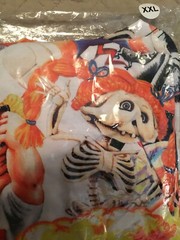 Creepy Co. Garbage Pail Kids White/Multi Tee Shirt XXL GPK Characters Brand New