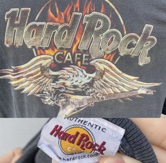 Vintage Y2K Hard Rock Cafe Miami Graphic Short Sleeve T-Shirt Black Mens Large