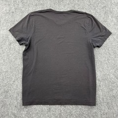 RHONE Mens V Neck T Shirt L Gray Cotton Polyester Spandex Short Sleeve Casual